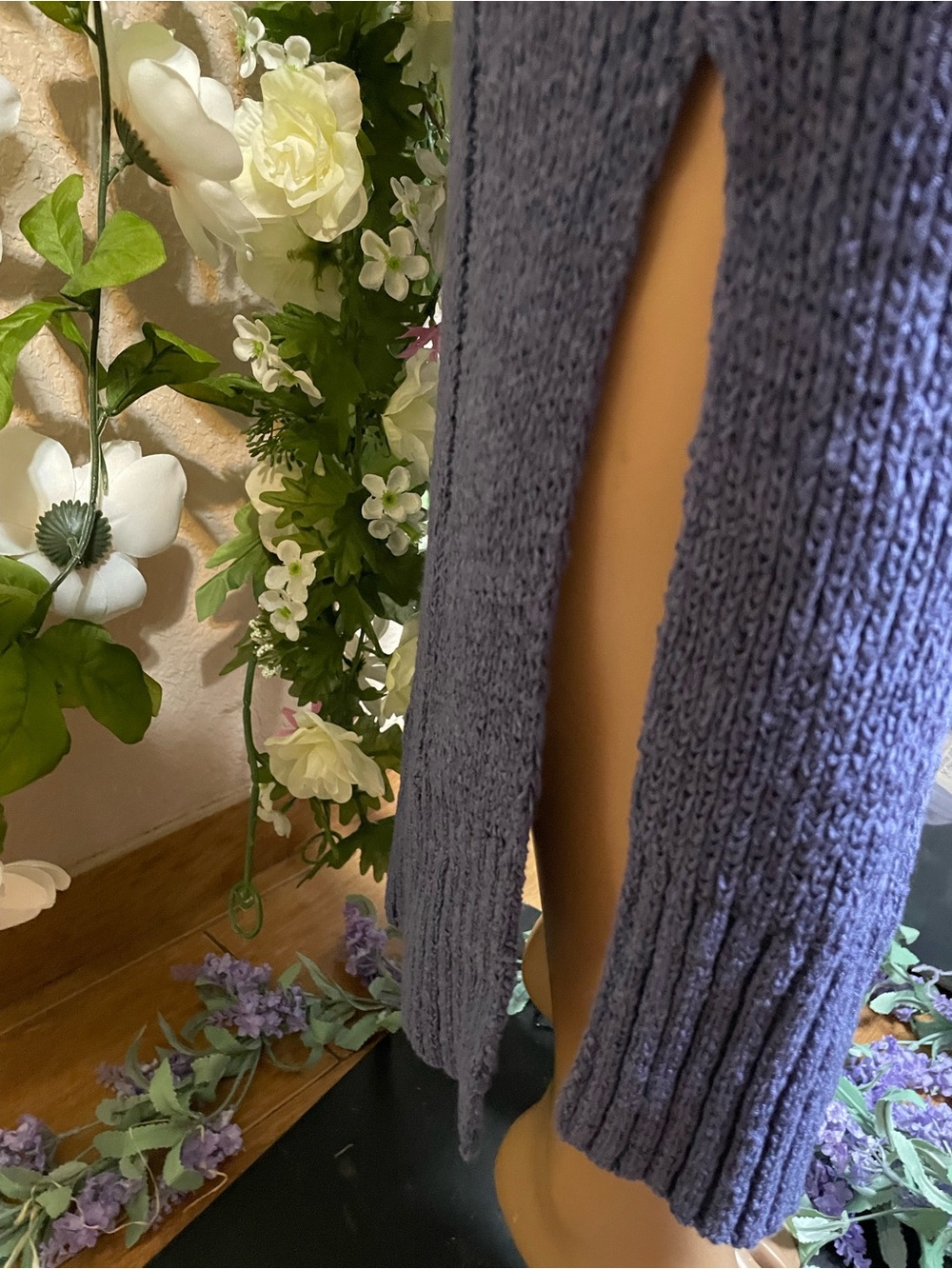 Steve Madden Sleeveless Knit Midi Dress in Vintage Blue - Picture 4 of 9